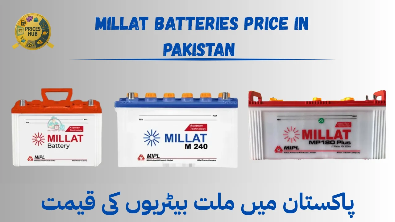 Millat Batteries Price In Pakistan